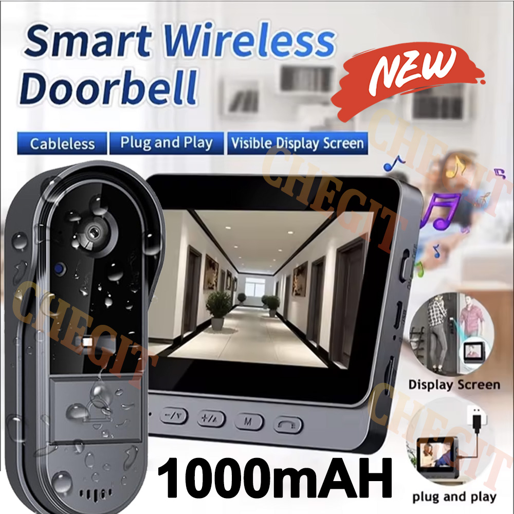 Home Security Monitoring System - Campanello senza fili Wifi Telecamera 1080P