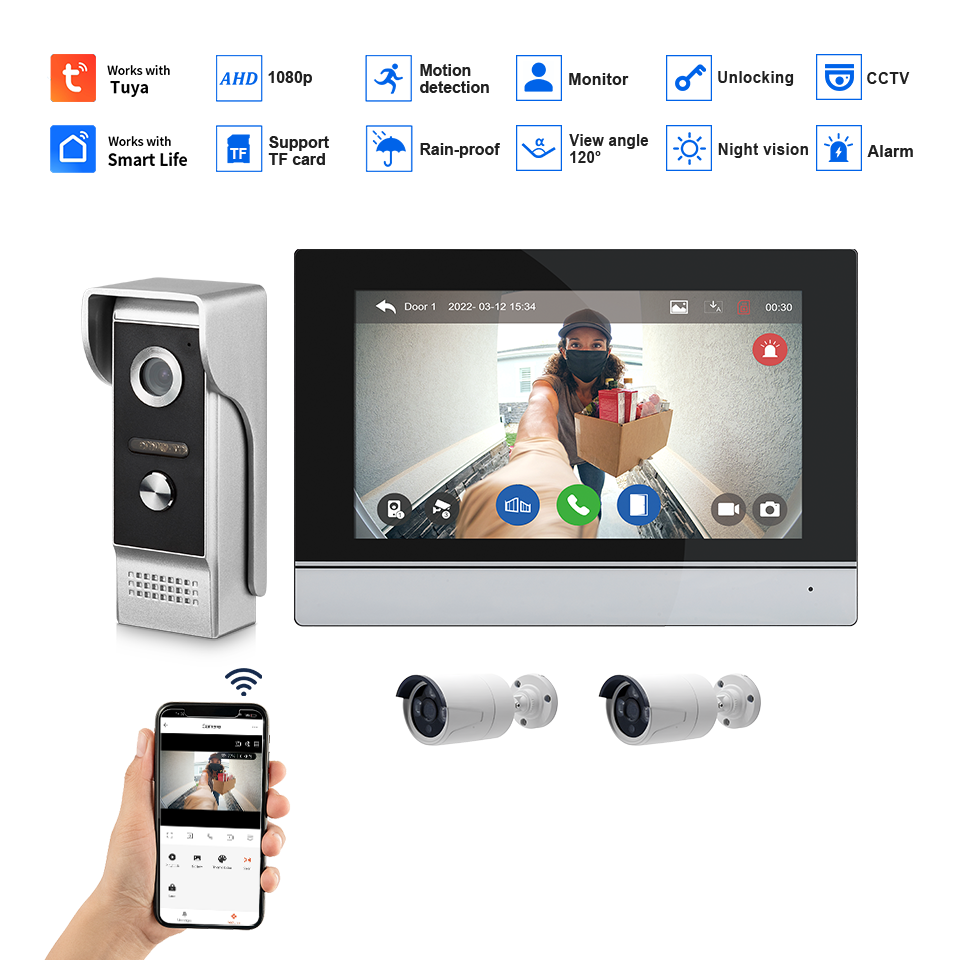 Schermo IPS da 7 pollici 2MP T - Home Security Ideas recensione e prezzo